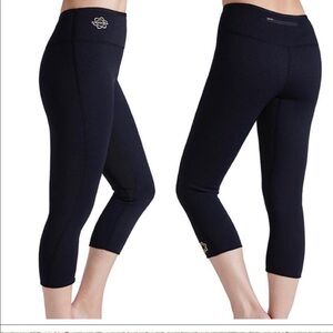 Zaggora black scuba neoprene leggings pants size L
